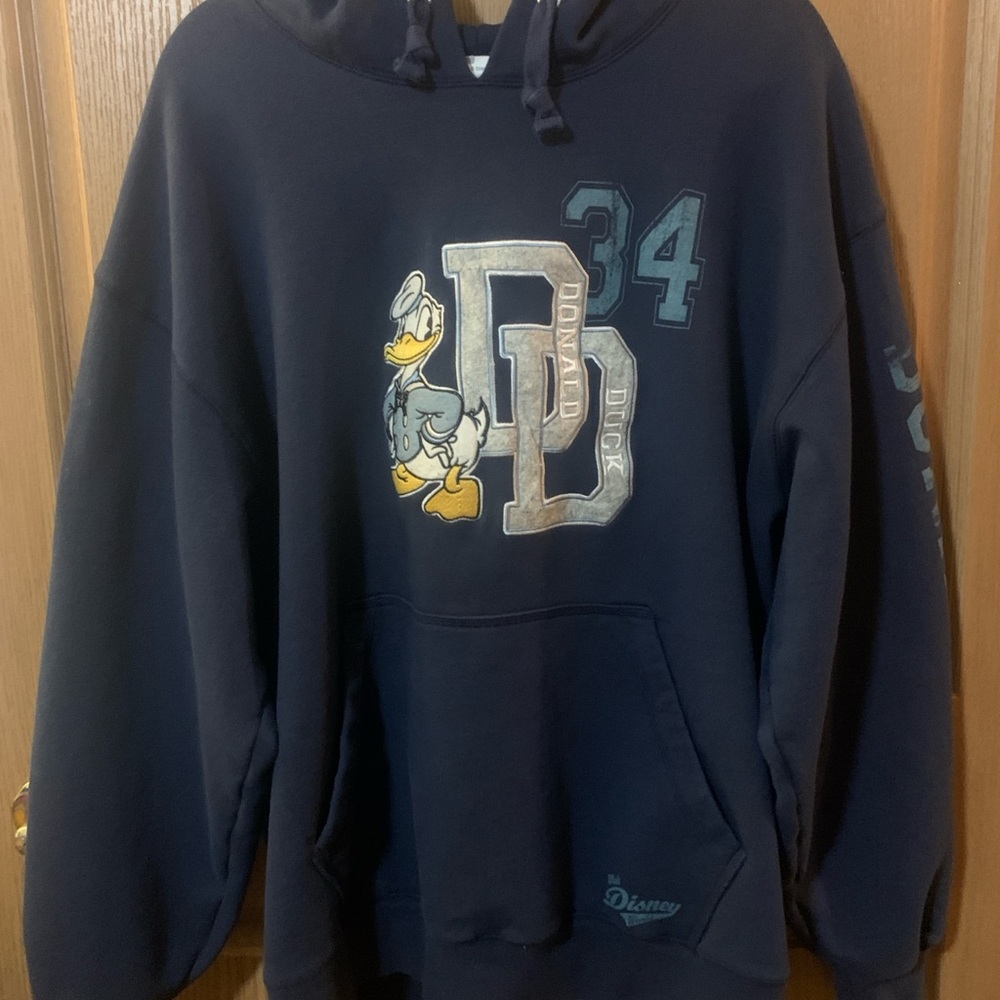 Disney Donald Duck Navy Blue Hoodie XL